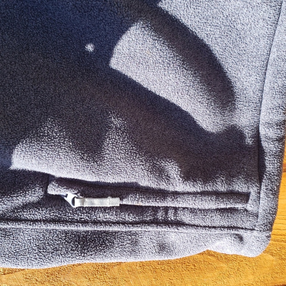 Lands End Fleece Zippered Vest 38-40 Gray - Picture 5 of 8